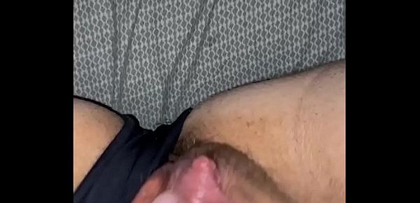  Horny teen has a Morning orgasm